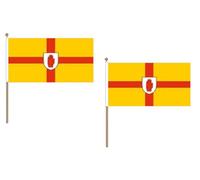 AZ FLAG Pacco 10 Bandiere Ulster 45x30cm con Asta di Legno - Bandiera Ulster in Irlanda 30 x 45 cm