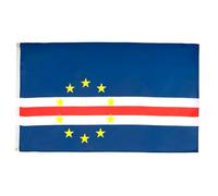 AZ FLAG Set da 2 Bandiere Capo Verde 90x60 cm Poliestere 100D 2 Occhielli | Uso interno ed esterno bandiera decorativa capoverdiana Cabo Verde doppie cuciture e bordi rinforzati con occhielli metallici