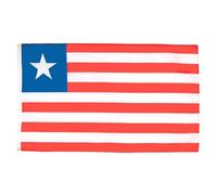 AZ FLAG - Set di 10 bandiere Liberia - 90 x 60 cm - Bandiera Liberiana 100% poliestere con occhielli metallici incorporati