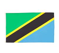 AZ FLAG - Set di 10 bandiere Tanzania - 90 x 60 cm - Bandiera Tanzaniana 100% poliestere con occhielli metallici incorporati