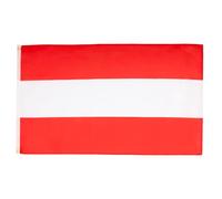 AZ FLAG - Set di 2 bandiere austriache - 150 x 90 cm - Bandiera austriaca 100% poliestere con occhielli metallici incorporati