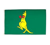 AZ FLAG - Set di 2 bandiere Boxing Kangaroo - 150 x 90 cm - Bandiera 100% poliestere con occhielli metallici incorporati