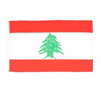 AZ FLAG - Set di 2 bandiere libano - 150 x 90 cm - Bandiera libanese 100% poliestere con occhielli metallici incorporati