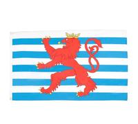 AZ FLAG - Set di 2 bandiere lussemburghesi con leone - 150 x 90 cm - bandiera lussemburghese 100% poliestere con occhielli metallici incorporati
