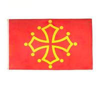 AZ FLAG - Set di 2 bandiere Midi-Pirenei - Occitania - 90 x 60 cm - bandiera Occitan - Francia 100% poliestere con occhielli metallici integrati