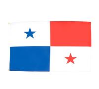 AZ FLAG - Set di 2 bandiere Panama - 90 x 60 cm - Bandiera Panamense 100% poliestere con occhielli metallici incorporati