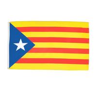 AZ FLAG - Set di 5 bandiere Catalogna Estelada - 90 x 60 cm - Bandiera Cataluña - 100% poliestere con occhielli metallici incorporati