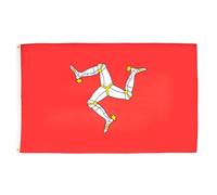 AZ FLAG - Set di 5 bandiere Ile de Man - 150 x 90 cm - Bandiera Mannois 100% poliestere con occhielli metallici incorporati