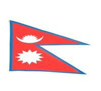 AZ FLAG - Set di 5 bandiere nepalesi - 150 x 90 cm - Bandiera nepalese 100% poliestere con occhielli metallici incorporati