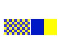 AZ FLAGAZ FLAG Bandiera A Scacchi Gialli E Blu 150x90cm - Bandiera Scacchiera Gialla ED Azzurra 90 x 150 cm & Bandiera Blu E Giallo 150x90cm - Bandiera AZZURA E Gialla 90 x 150 cmAZ FLAG