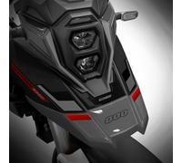 Az Graphishop Adesivo Frontale in Resina 3D Compatibile con Suzuki V-Strom 800DE 2025 Protezione da Urti e Graffi Accessori Moto Made in Italy ADM-800DE-25 (Dubai Black)