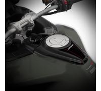Az Graphishop Adesivo Protezione Superiore Tappo Benzina in Resina 3D Compatibile con Ducati Multistrada V2 / S 2025 Protezione da Urti e Graffi Accessori Moto Made in Italy GP-4006 (Storm Green)