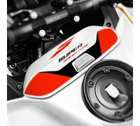 Az Graphishop Adesivo Vano Porta oggetti 3D Compatibile Con KTM 1390 Super Adventure S 2025 Protezione da Urti e Graffi Made in Italy AST-1390SAS-26 (White & Black)
