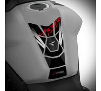 Az Graphishop Paraserbatoio Resina 3D Compatibile Con Honda CB750 Hornet 2026 Protezione da Urti e Graffi Made in Italy GP-6014 (Silver Metallic)