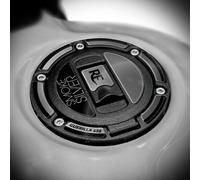 Az Graphishop Protezione Tappo Benzina Resina 3D Compatibile Con Royal Enfield Guerrilla 450 Smoke Silver FM-1173