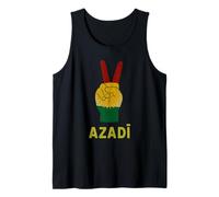 Azadi Kurdistan Segno di Vittoria Bandiera curda libertà Kurdistan Canotta