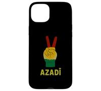 Azadi Kurdistan segno di vittoria bandiera curda libertà Kurdistan Custodia per iPhone 15 Plus