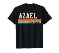 Azael Retro Vintage Uomo Bambini Ragazzi Nome Maglietta