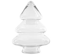 AzaliaDesign Bomboniere per albero di Natale, con coperchio, in vetro, per caramelle, pan di zenzero, decorazione natalizia M