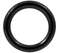 AZARIO LONDON Piercing ad anello con segmento a scatto, in acciaio inox, calibro 12 (2,0 mm), 12mm Diameter, Acciaio chirurgico 316L, Nessuna pietra preziosa