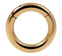 AZARIO LONDON Piercing ad anello in titanio di grado G23, calibro 10 (2,5 mm), 10mm Diameter, Titanio grado G23, Nessuna pietra preziosa