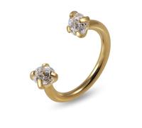 AZARIO LONDON Piercing per trago in titanio di grado G23 da 2,5 mm, filettatura interna, calibro 18, anello per setto nasale, piercing per trago e trago, gioiello per il corpo a ferro di cavallo, 7mm