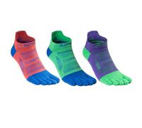 Azarxis Calzini Running Uomo Donna Calze con 5 Dita Traspiranti e Antiscivolo Calze Separate da Caccio Ciclismo Corsa Trail Trekking (C1-3 coppie, S)