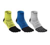 Azarxis Calzini Running Uomo Donna Calze con 5 Dita Traspiranti e Antiscivolo Calze Separate da Caccio Ciclismo Corsa Trail Trekking (B2-3 coppie, M)