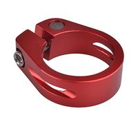 Azarxis Collarino Reggisella Bici, Morsetto Sella per MTB e Bici da Corsa, Compatibile con Tubi Sella 25.4, 28.6, 31.8, 34.9 mm (Rosso, 34.9mm)