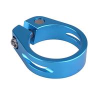 Azarxis Collarino Reggisella Bici, Morsetto Sella per MTB e Bici da Corsa, Compatibile con Tubi Sella 25.4, 28.6, 31.8, 34.9 mm (Blu, 31.8mm)