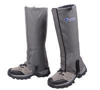 Azarxis Ghette Impermeabili per Trekking Ghette da Neve per Uomo Donna e Bambino per Gambe Ciaspole Sci Alpinismo Corsa Caccia Pesca Escursionismo (Grigio, S)