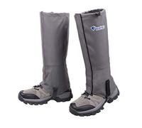 Azarxis Ghette Impermeabili per Trekking Ghette da Neve per Uomo Donna e Bambino per Gambe Ciaspole Sci Alpinismo Corsa Caccia Pesca Escursionismo (Grigio, XL)