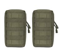 Azarxis Molle Tactical Pouch Multiuso, Militare Admin EDC Utility Pouch Accessori Gadget Tool Gear Organizer per Outdoor Escursionismo Campeggio Caccia Ciclismo Trekking Arrampicata, #5 Verde - 11 x 5