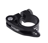 Azarxis Morsetto Sella Bici 28,6/31,8/34,9 mm Collarino Reggisella per MTB e Corsa, Blocca Sella Universale per Bici da Corsa Strada Città (Nero, 31,8mm)