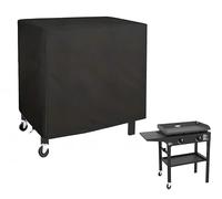 Azatemgo copertura per barbecue da esterno in tessuto oxford 420D, impermeabile, antipolvere, antivento, per Keter Carrello Barbecue(100 x 65 x 90 cm)