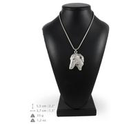 Azawakh - collana con un cane su una catena d'argento Art Dog IT
