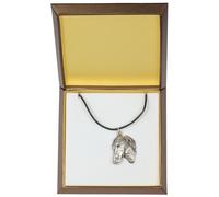 Azawakh - collana rivestita in argento, in una scatola, Art Dog IT