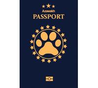 Azawakh: Pet Passport for Daily Routine Checklist & Training, Grooming Vaccination Medical Vet Care Record Keeping Log Book for Dog Owner and Lovers Dog and Puppy Care