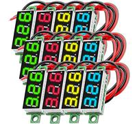 AZDelivery 3 x 0,28 pollici Mini Voltmetro Digitale con Display a LED a 7 Segmenti 2.5V - 30V, Display di Tensione, Modulo Voltmetro compatibile con Arduino incluso un E-Book!