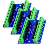 AZDelivery 3 x AZ-Nano V3-Board Scheda Adattatore Terminale con Connettori a Vite, Scheda Modulo compatibile con Arduino incluso un E-Book!