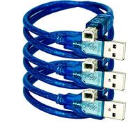 AZDelivery 3 x Cavo blu da USB-B a USB-A compatibile con Mega 2560 e Arduino