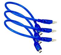 AZDelivery 3 x Cavo Mini USB Blu per Nano V3.0, compatibile con Arduino e Nano V3 incluso un E-Book!