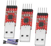 AZDelivery 3 x Convertitori da USB a TTL con CP2102 HW-598 per 3,3V e 5V con Cavetto Jumper compatibile con Arduino incluso E-Book!