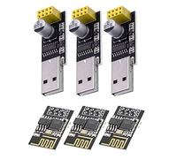 AZDelivery 3 x ESP-01S ESP8266 Modulo Wifi con Adattatore USB, compatibile con Arduino incluso un E-Book!