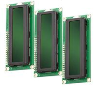AZDelivery 3 x HD44780 1602 Modulo Display LCD 2x16 Caratteri con Sfondo Verde e Caratteri Neri compatibile con Arduino e Raspberry Pi incluso un E-Book!