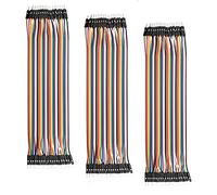 AZDelivery 3 x Jumper Wire Cable 40 pezzi ciascuno 20 cm M2M Maschio a Maschio compatibile con Arduino e Raspberry Pi Breadboard incluso un E-Book!