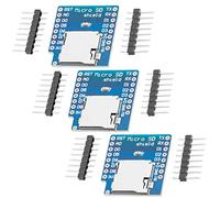 AZDelivery 3 x Micro D1 Mini Schield Adapter Lesermodul 8 Pin 3.3V SPI Interface Driver Modulo SD Card Module con chip e Onboard Ultra-Low Dropout Regulator, Compatibile con Arduino