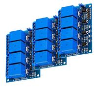 AZDelivery 3 x Modulo Relay a 4 canali 5V con Optoaccoppiatore Low-Level-Trigger compatibile con Arduino incluso un E-Book!