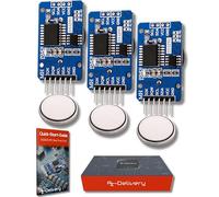 AZDelivery 3 x Real Time Clock RTC compatibile con DS3231 e Batteria gratuita inclusa I2C compatibile con Arduino incluso E-Book!
