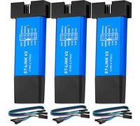 AZDelivery 3 x ST-Link V2 Mini USB emulatore di programmazione per STM8 e STM32 con involucro in alluminio compatibile con Arduino incluso un E-Book!